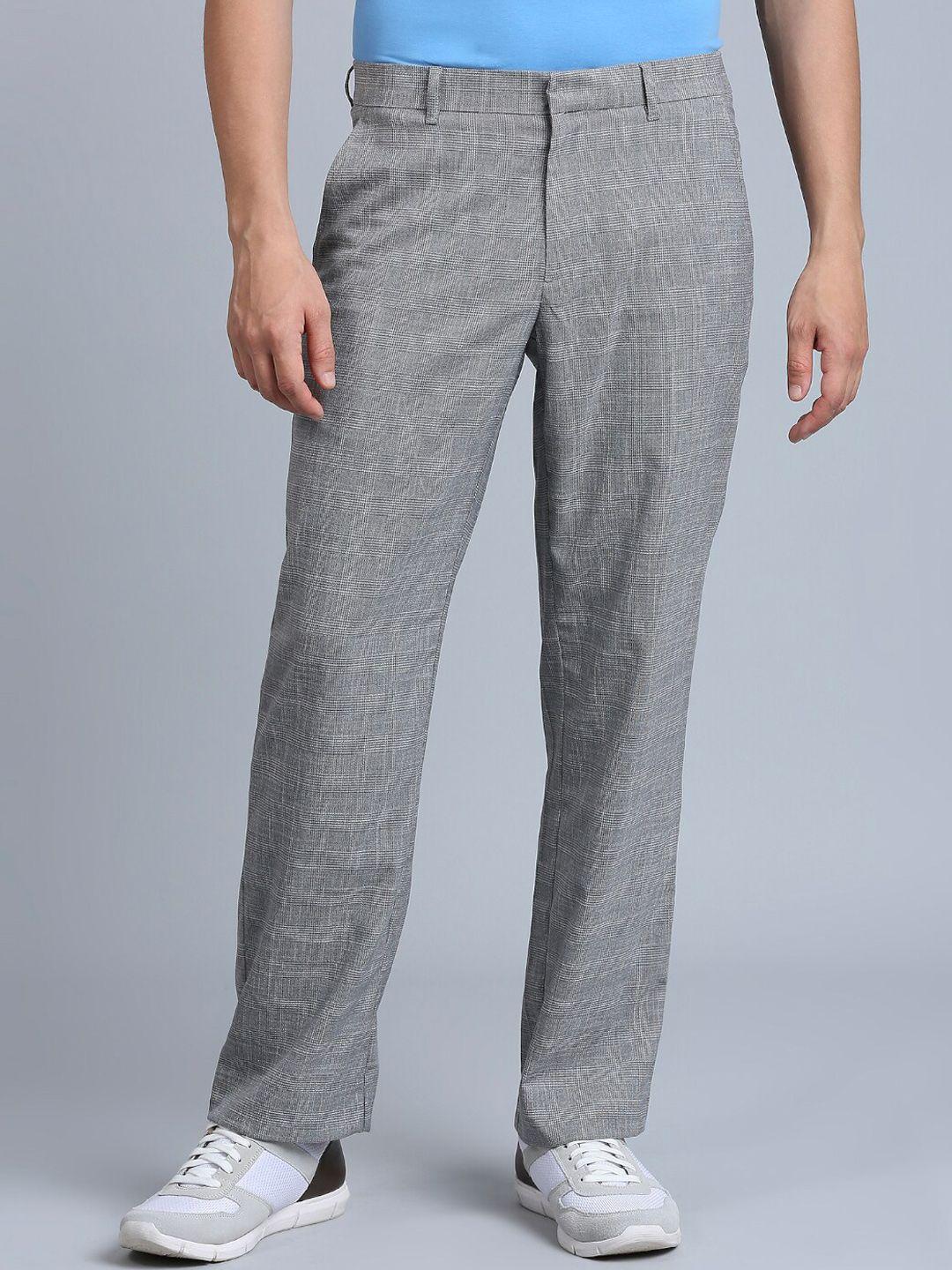 onemile men loose fit mid rise trousers
