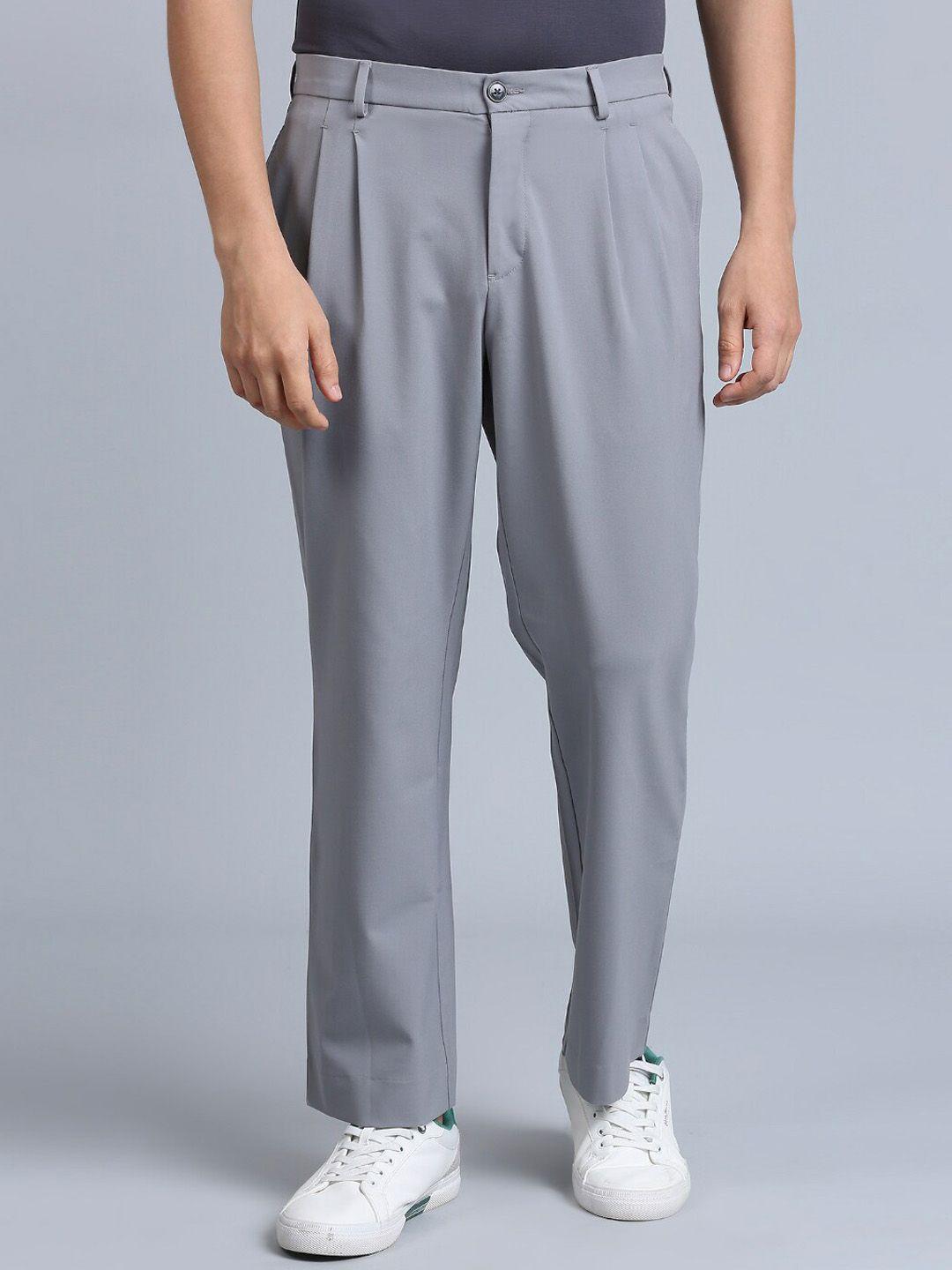 onemile men loose fit pleated trousers