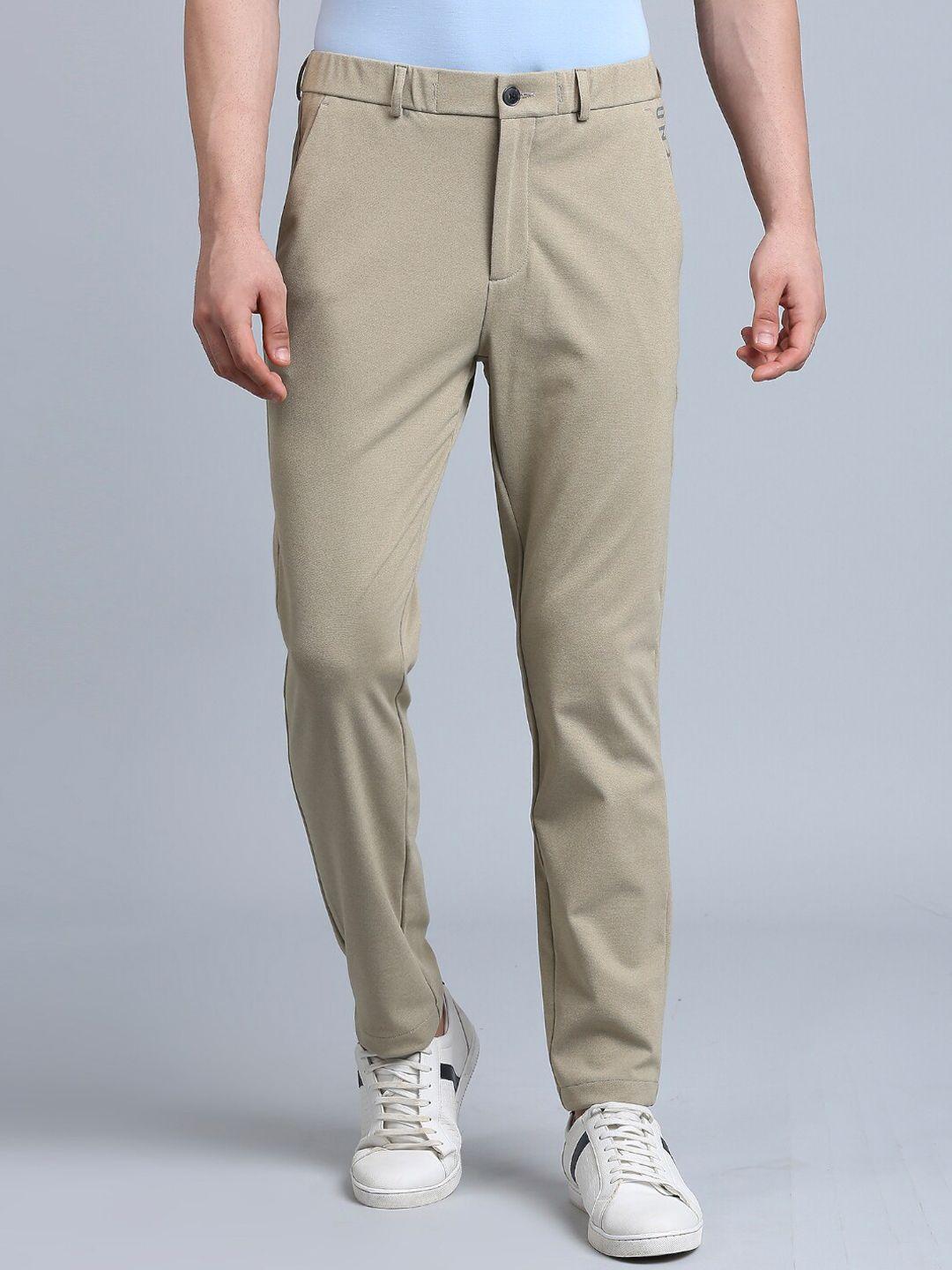onemile men relaxed mid-rise trousers