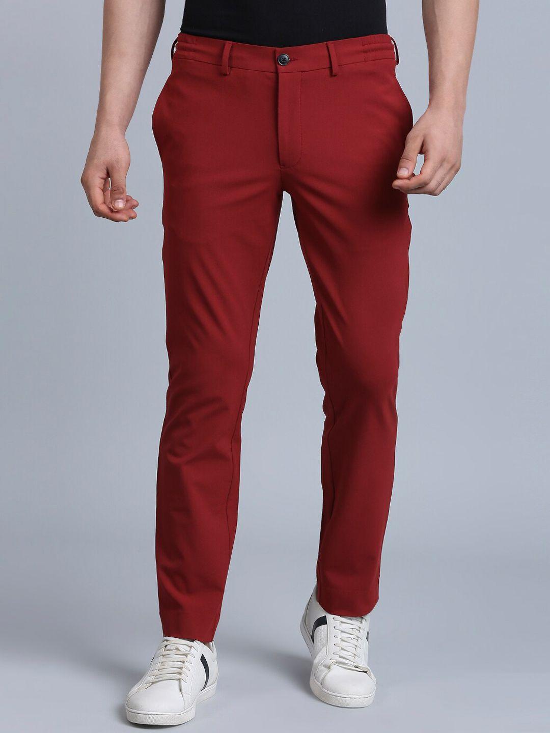 onemile men smart slim fit mid rise chinos