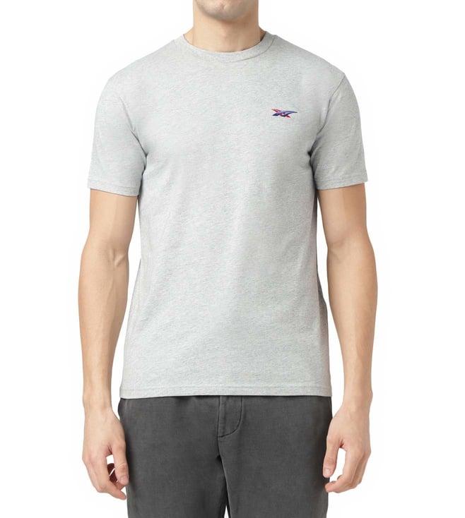 onitsuka tiger heather grey regular fit t-shirt