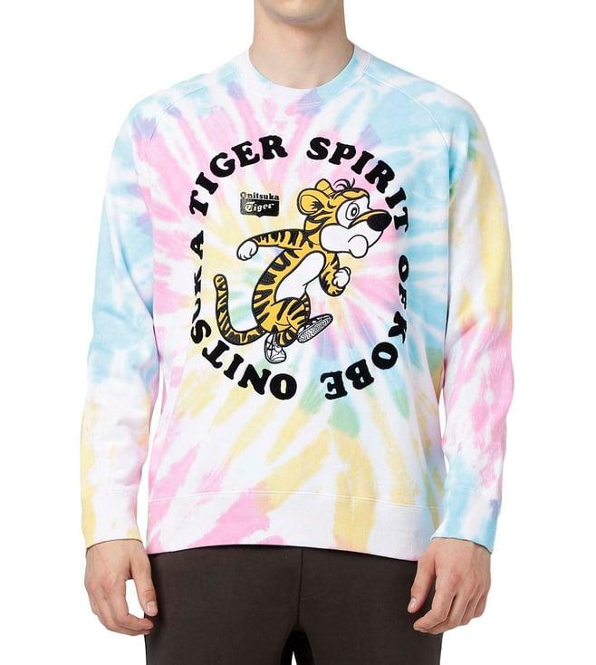 onitsuka tiger multi printed regular fit sweatshirt