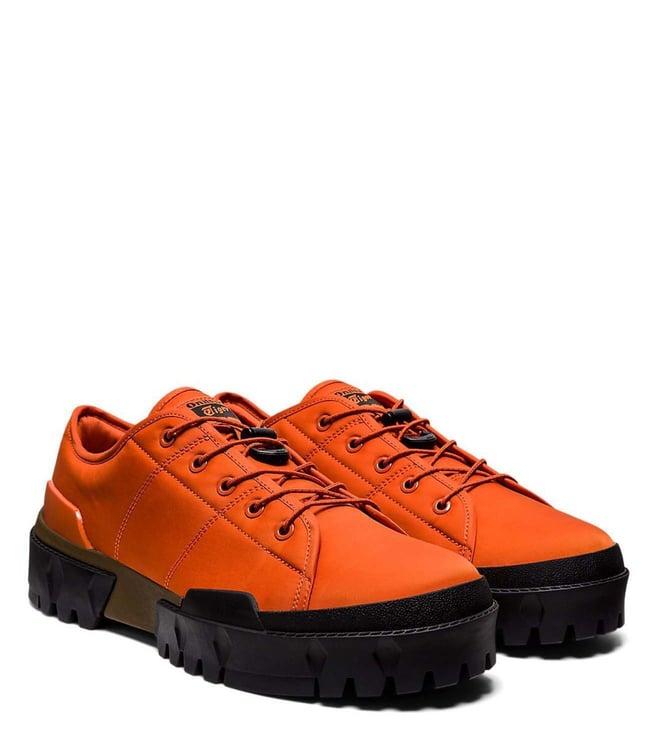 onitsuka tiger unisex hmr peak lo orange mantle sneakers