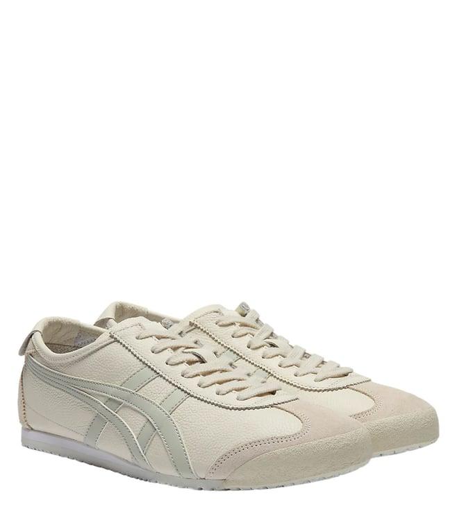 onitsuka tiger unisex mexico 66 cream & light sage sneakers