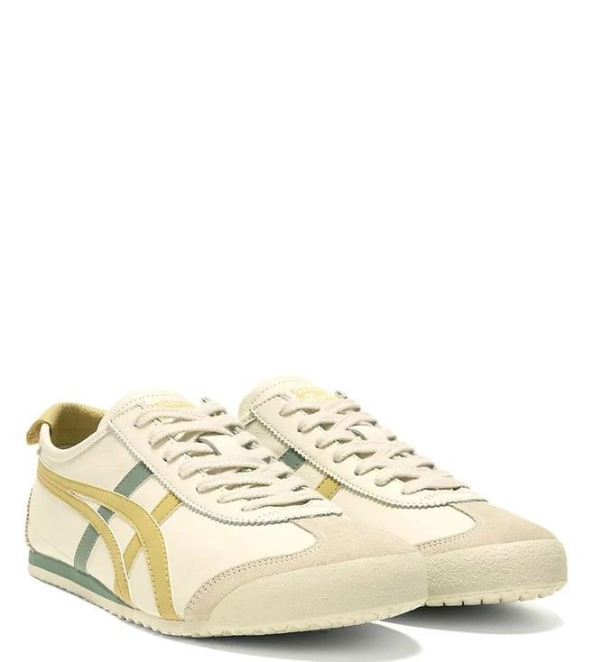 onitsuka tiger unisex mexico 66 cream & mineral brown sneakers