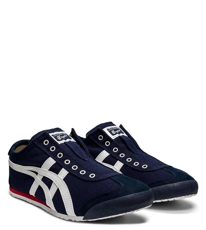 onitsuka tiger unisex mexico 66 navy & off-white sneakers