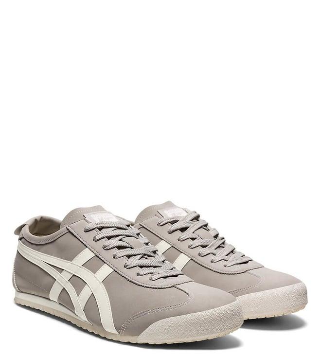 onitsuka tiger unisex mexico 66 oyster grey & cream sneakers