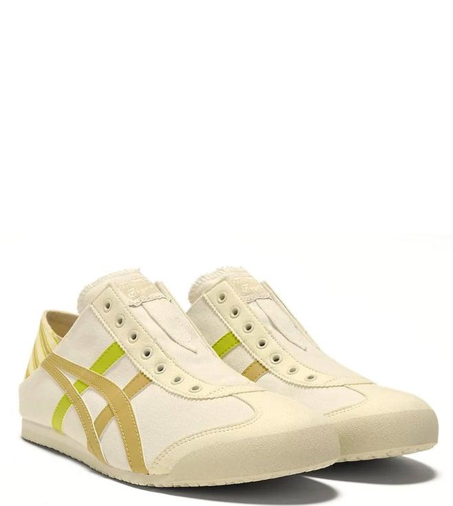 onitsuka tiger unisex mexico 66 paraty cream & mineral brown sneakers