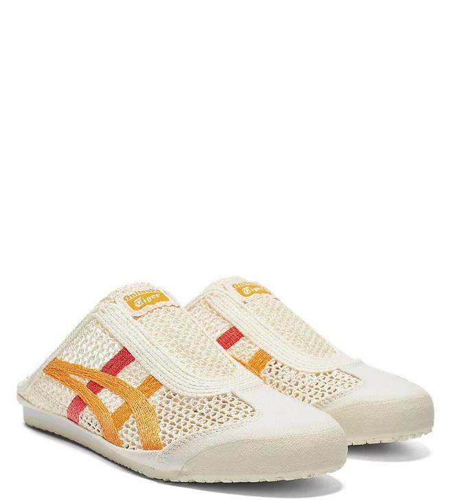 onitsuka tiger unisex mexico 66 sabot cream & amber mules