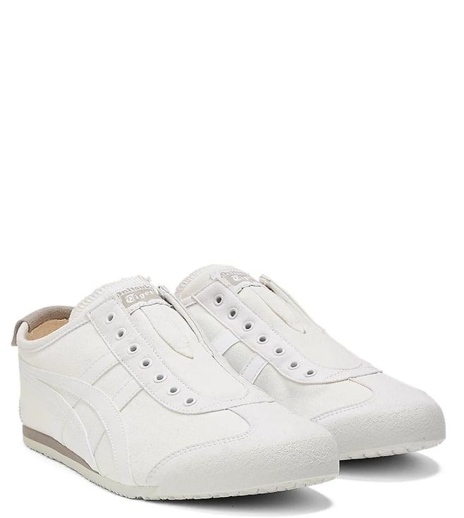 onitsuka tiger unisex mexico 66 slip-on white sneakers