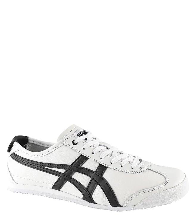 onitsuka tiger unisex mexico 66 white & black sneakers