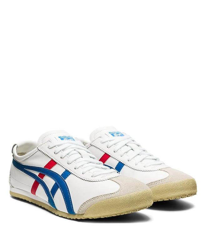 onitsuka tiger unisex mexico 66 white & blue sneakers