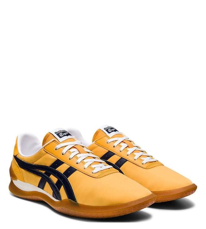 onitsuka tiger unisex ohbori ex yellow & midnight sneakers