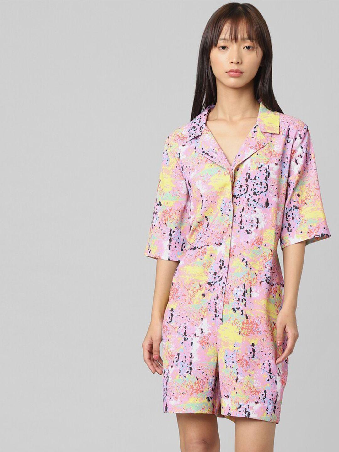 only abstract printed jumpsuit