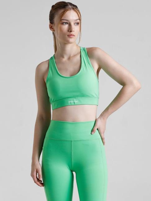 only green blended sports bra
