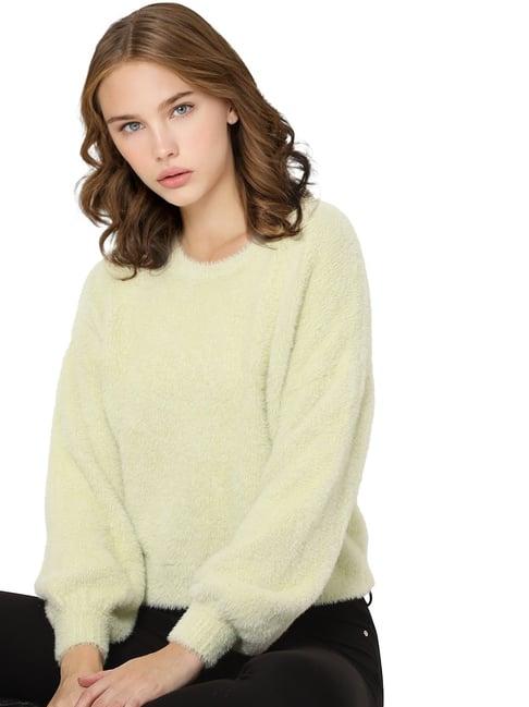 only green full sleeves pullover