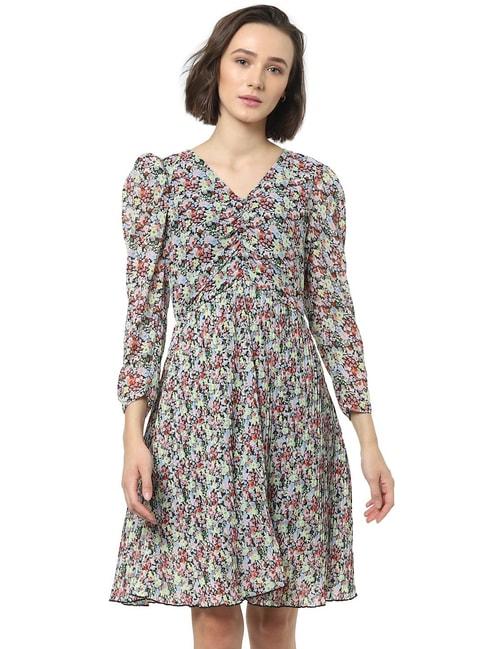 only multicolor printed dress