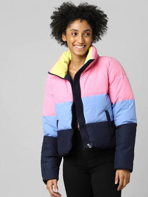 only multicolor regular fit jacket