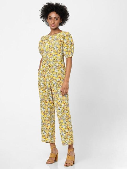 only multicolored floral print jumpsuit