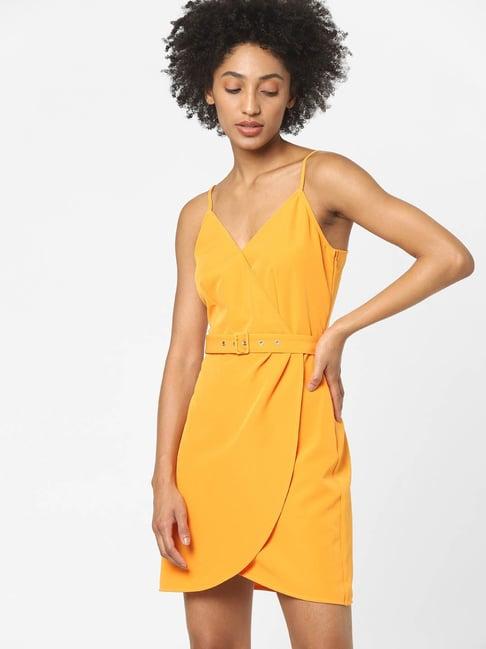 only mustard regular fit dress