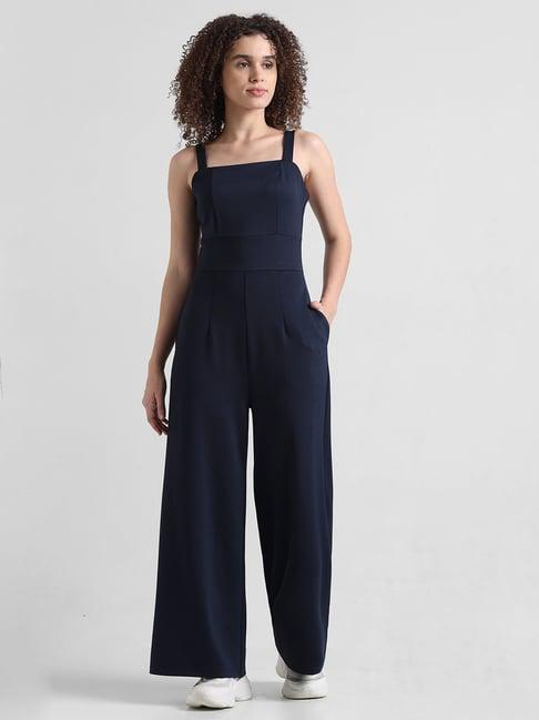 only navy maxi jumpsuit