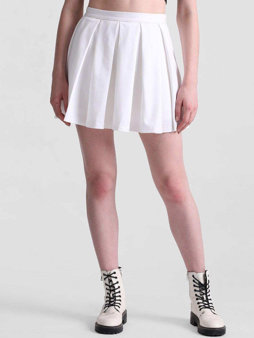 only onlterm pleated a-line mini skirt