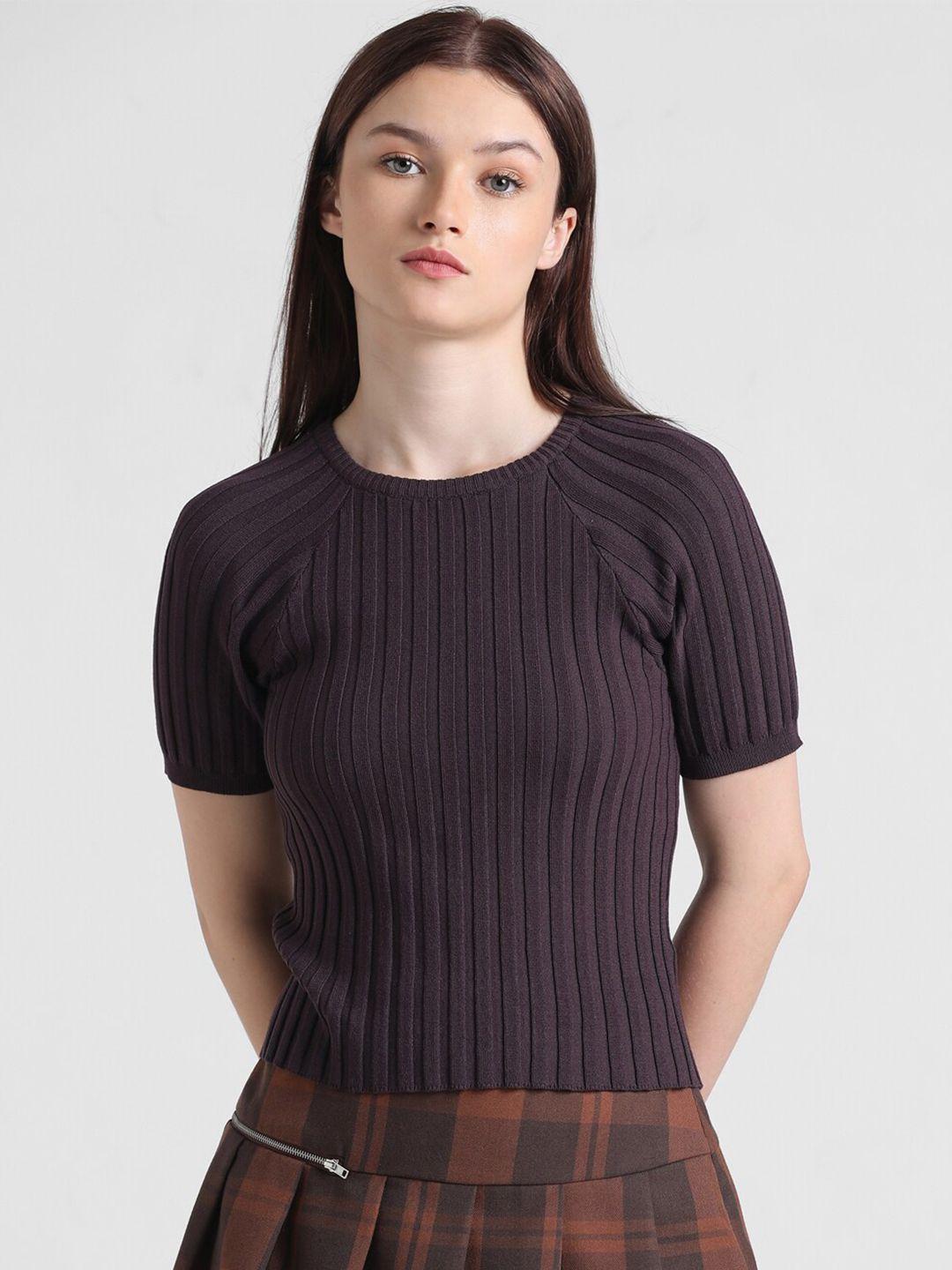 only round neck ribbed top