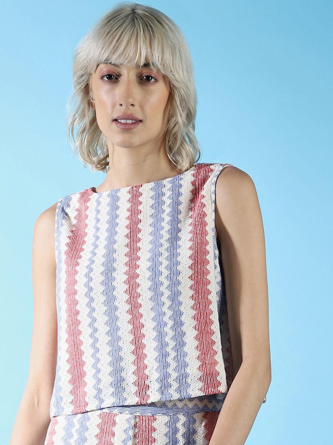 only striped sleeveless cotton top