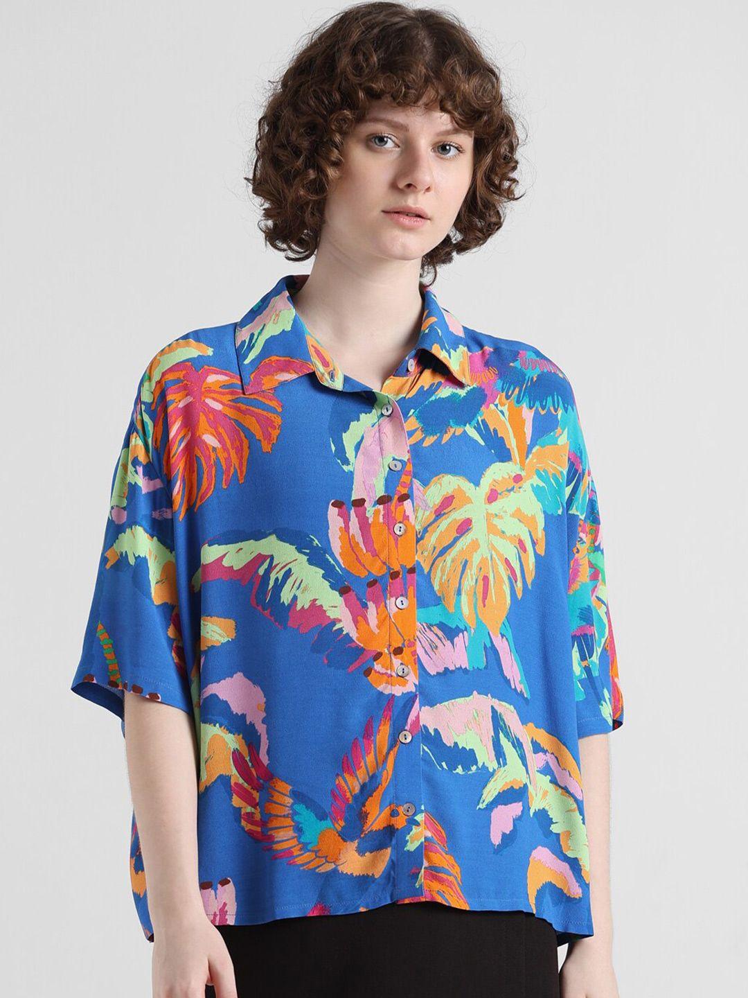 only tropical printed casual shirt