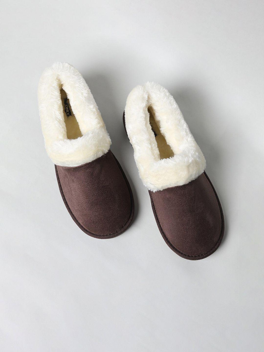 only women coffee brown room slippers