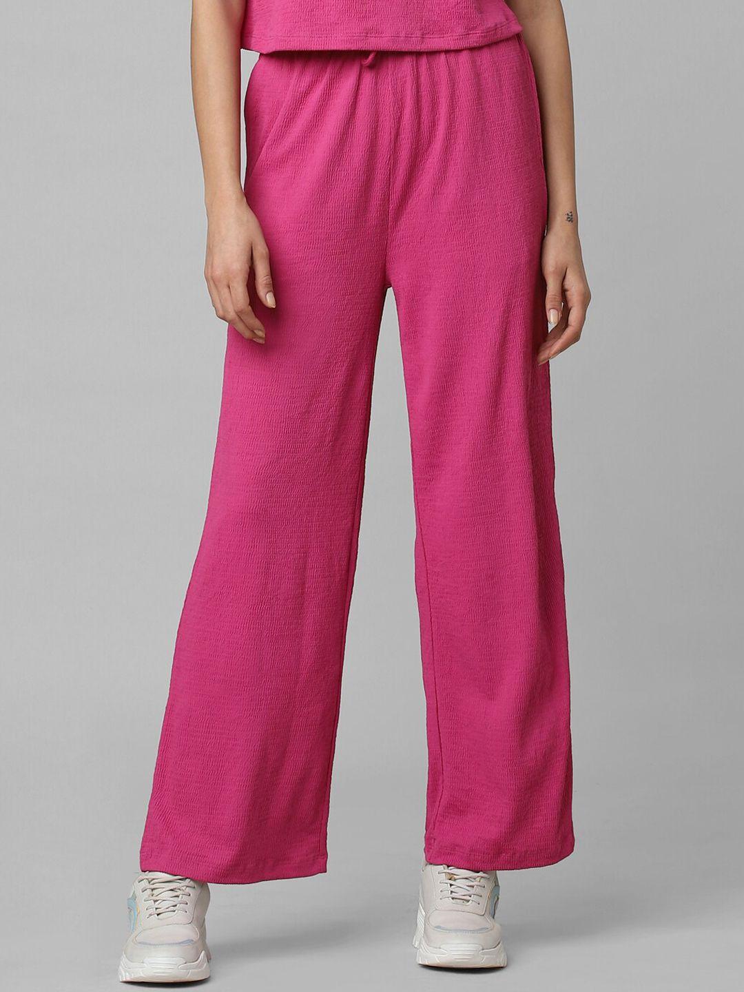 only women cotton straight-fit track pants