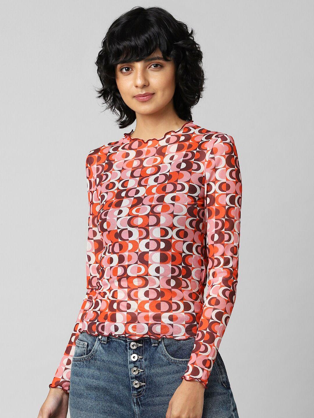 only women geometric printed top