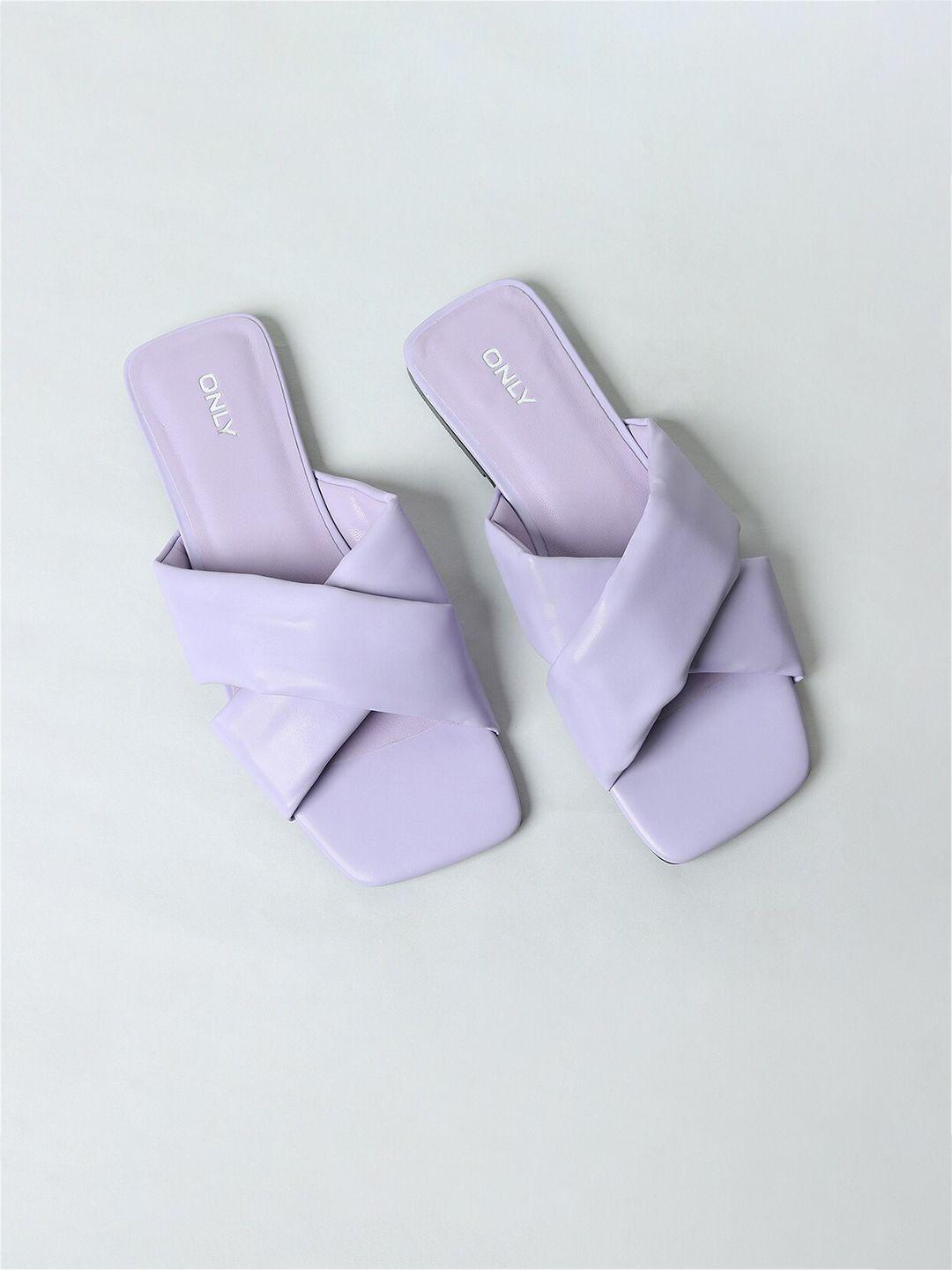 only women lavender open toe flats