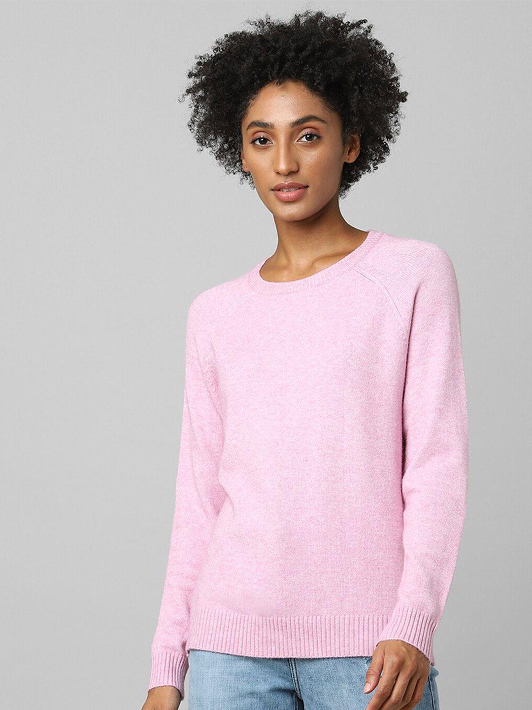 only women pink pullover