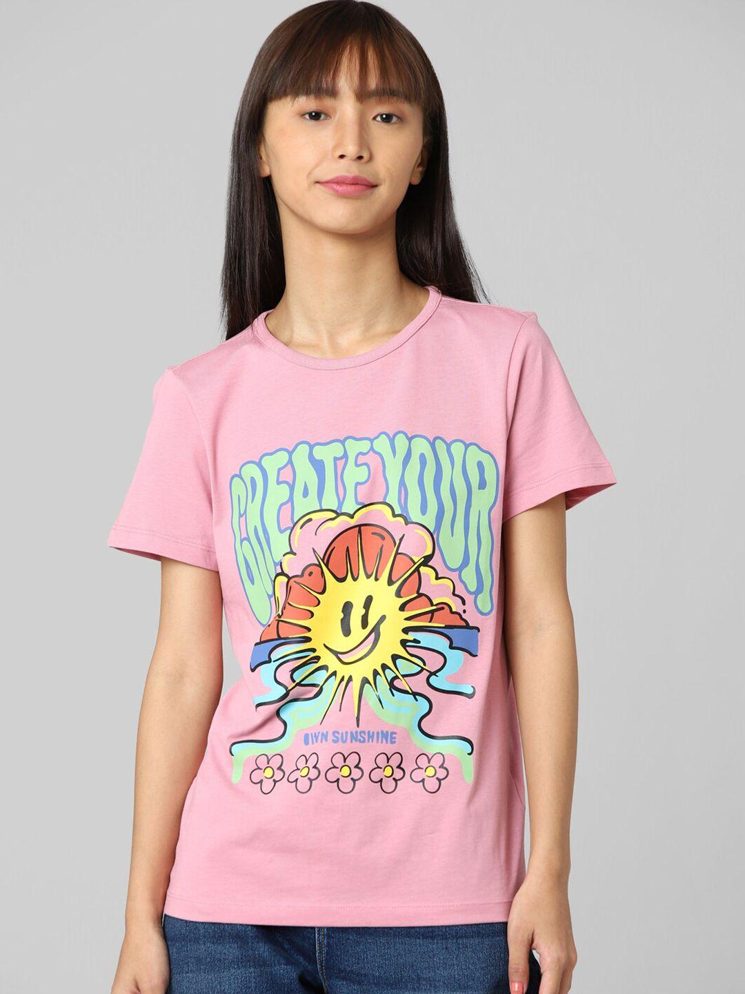 only women printed cotton t-shirt