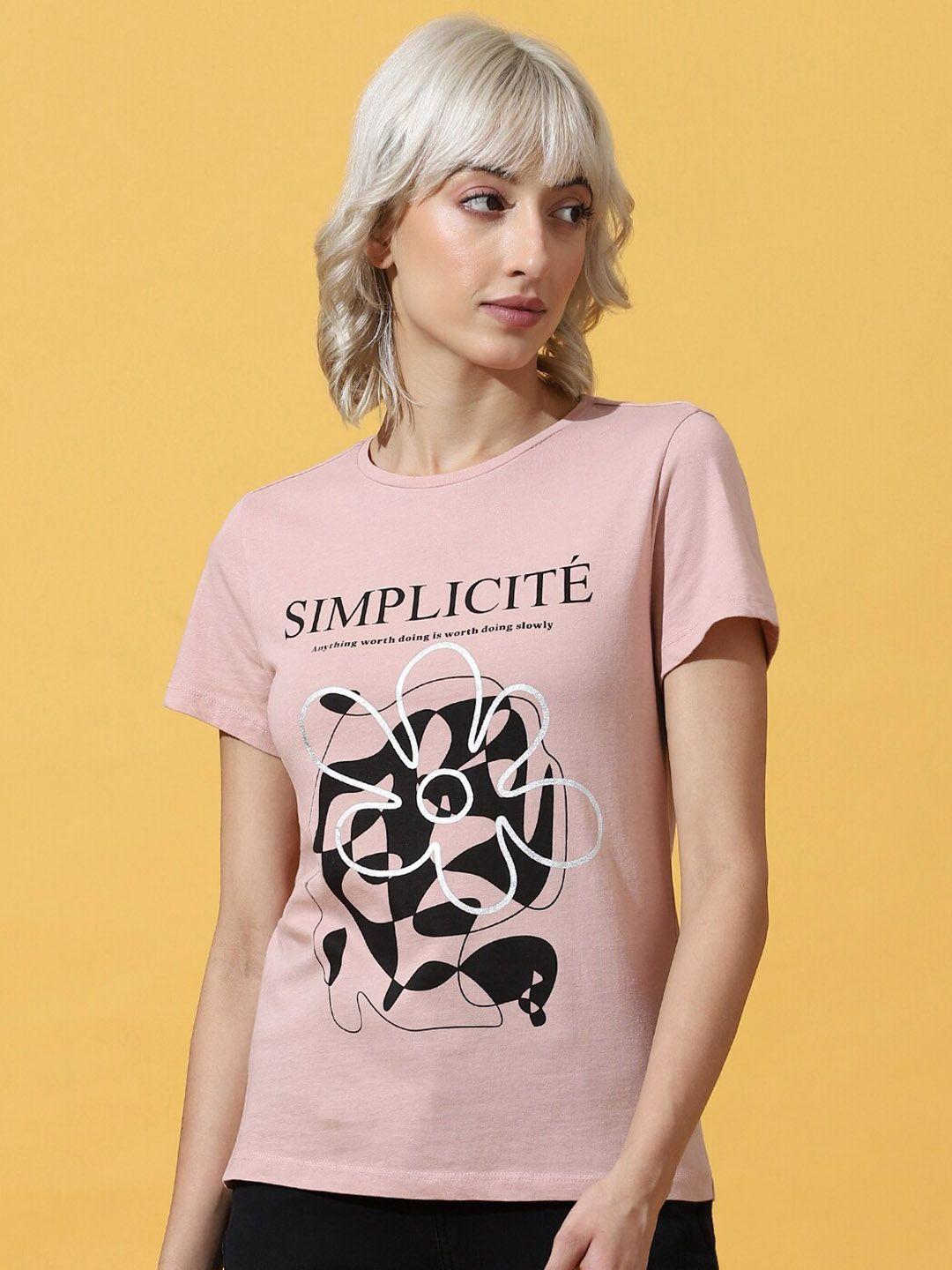 only women printed cotton t-shirt