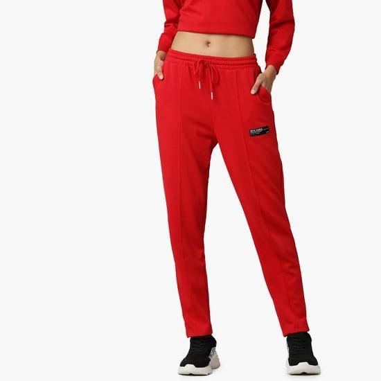 only women solid joggers