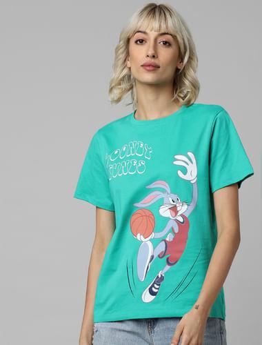 only x looney tunes green bugs bunny t-shirt