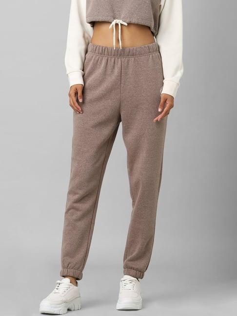 only brown regular fit sweat pants