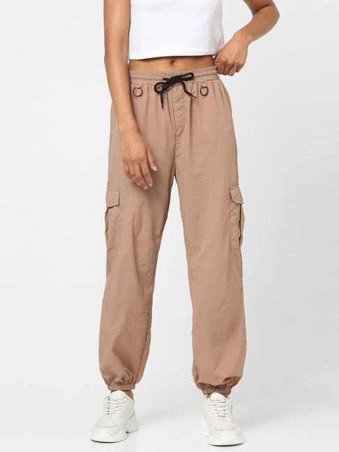 only brown relaxed fit joggers