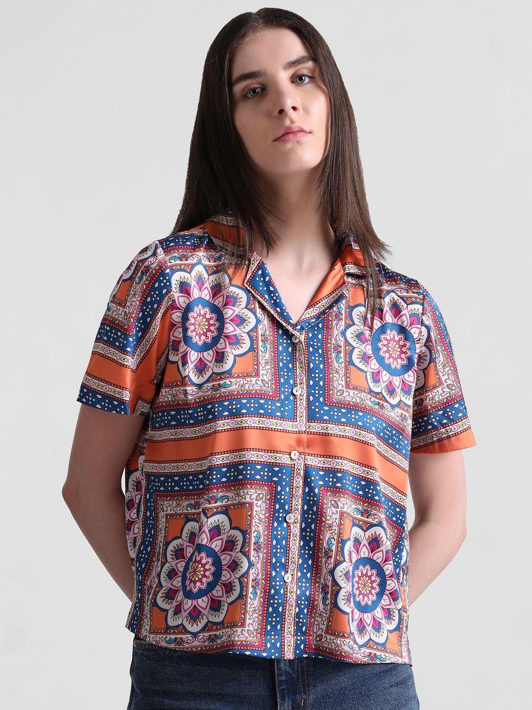 only ethnic motifs printed casual shirt