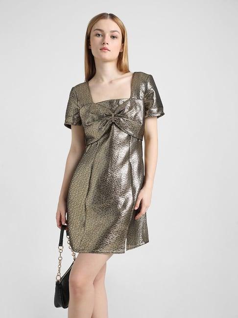 only gold relaxed fit a line dress