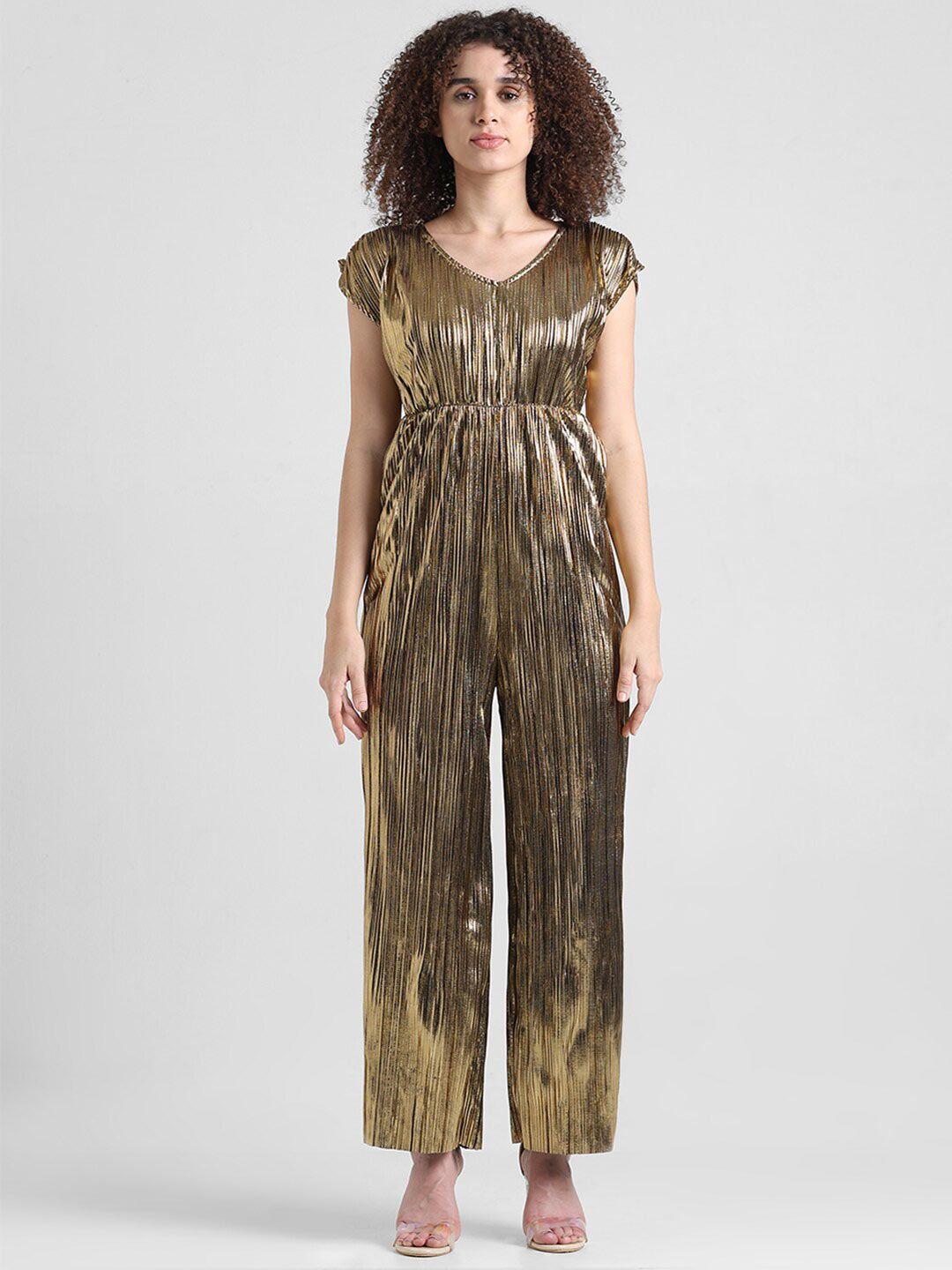only gold-toned basic jumpsuit