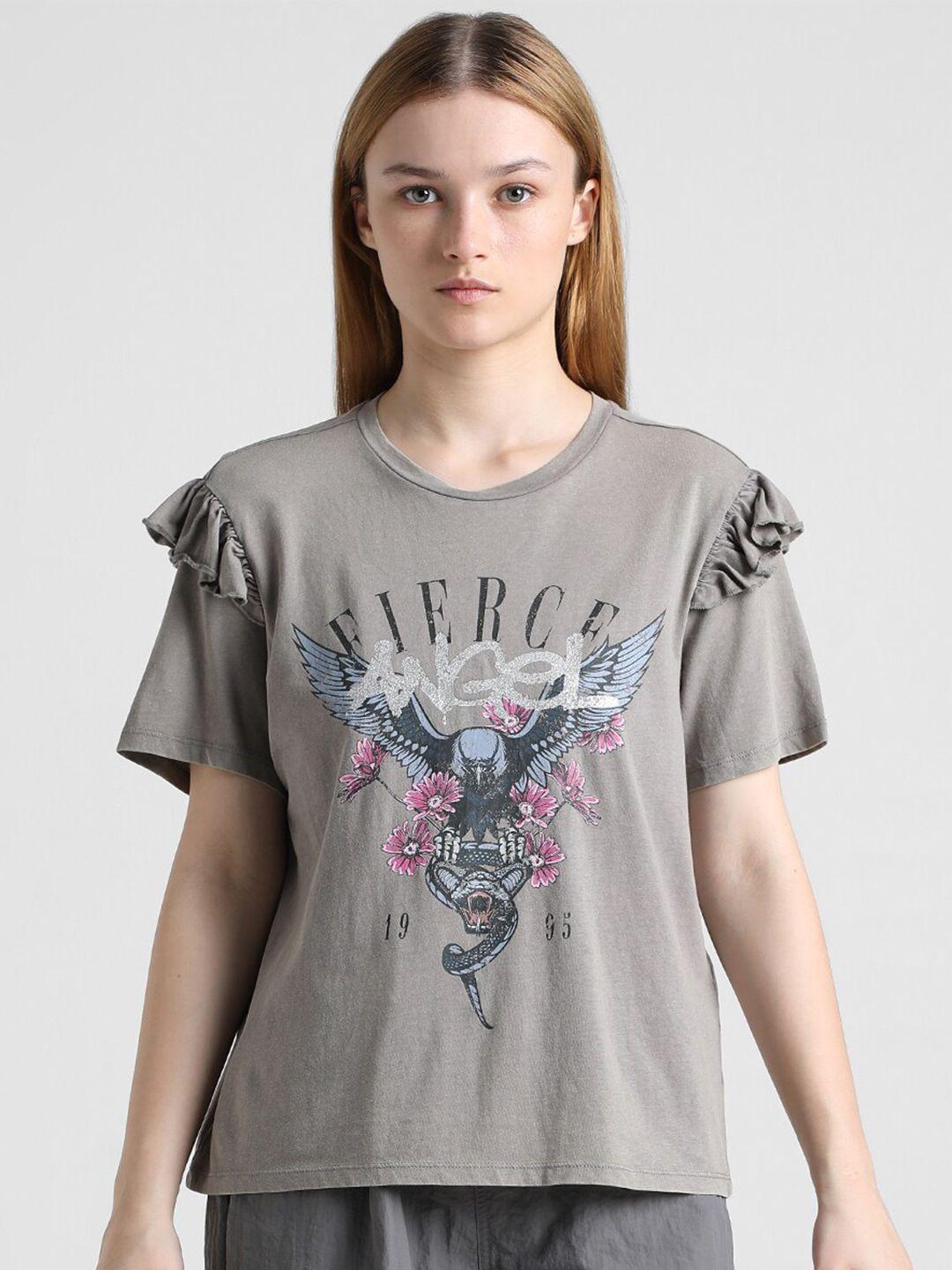 only graphic printed cotton t-shirt