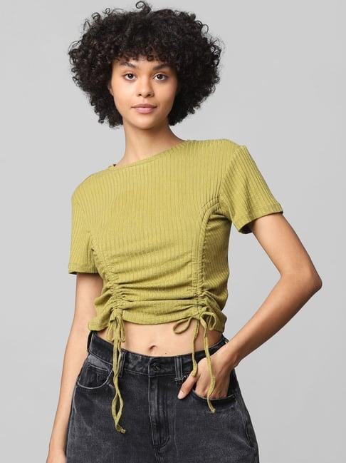 only green regular fit top