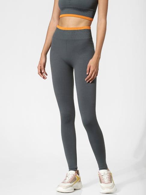 only grey slim fit tights