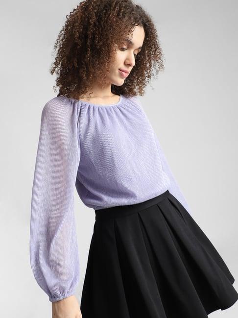 only lilac regular fit top