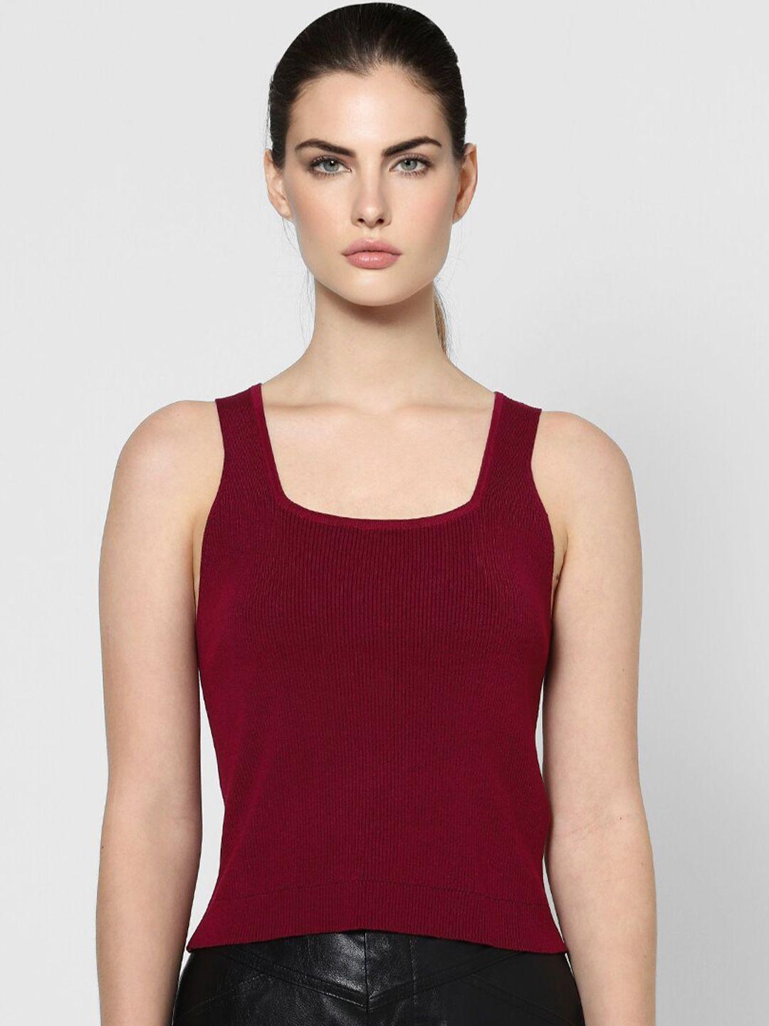 only maroon tank top