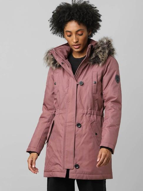 only mauve regular fit jacket