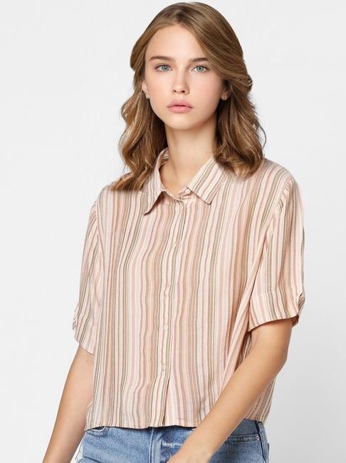 only multicolor striped shirt